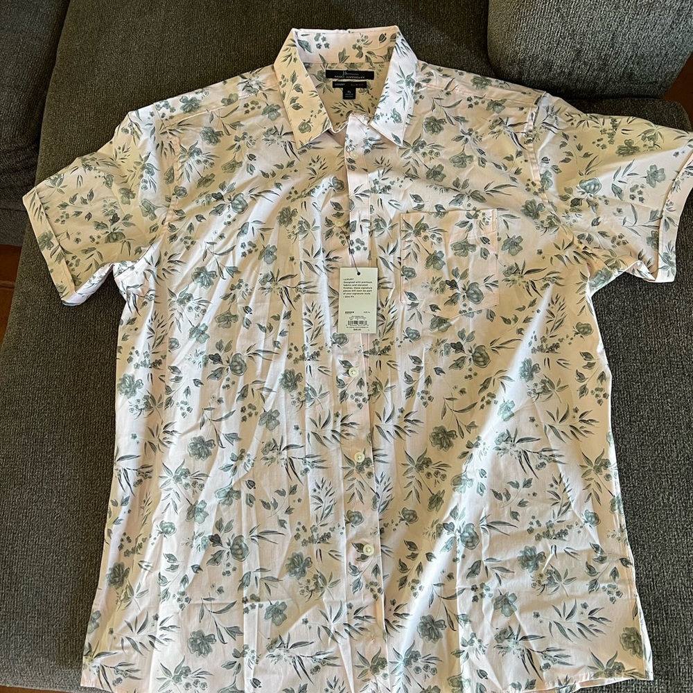 Marc Anthony Slim Fit Short Sleeve Button Down